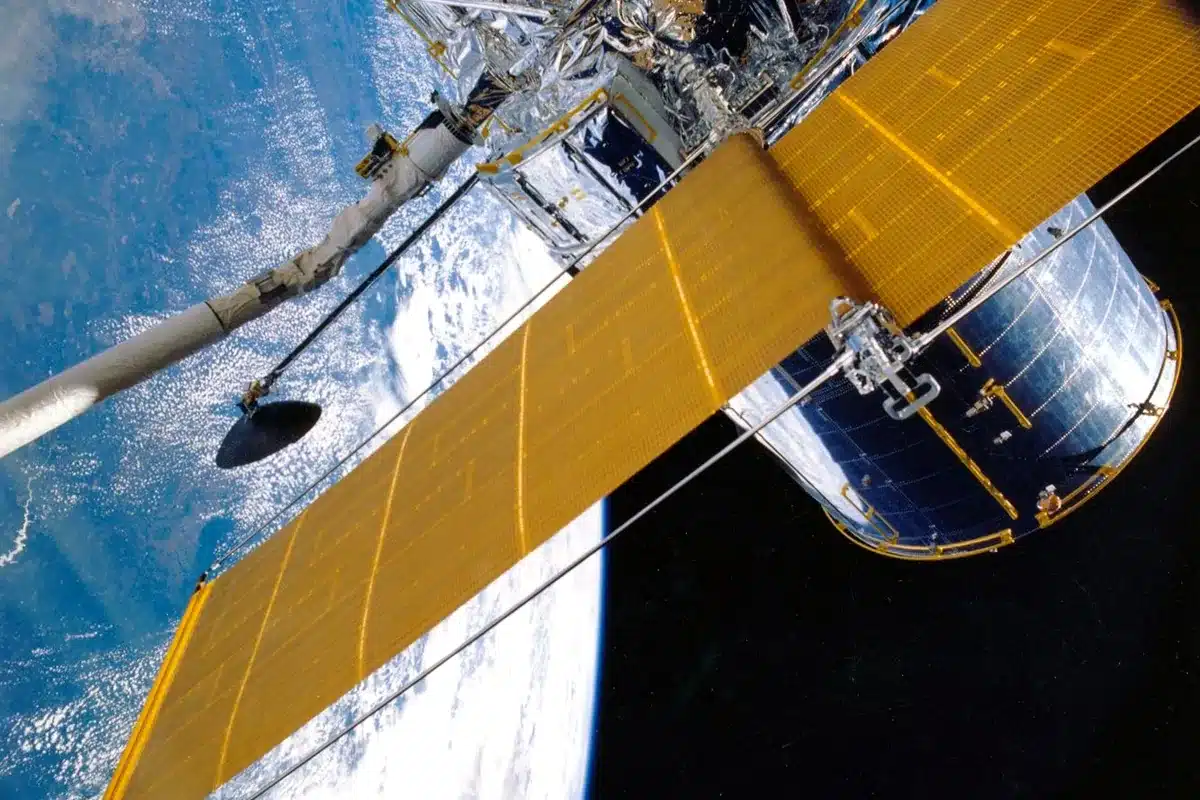Hubble Space Telescope orbit Earth NASA official photograph
